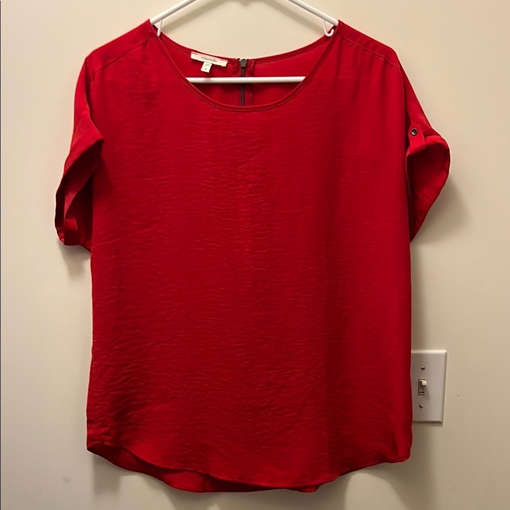 Maurice’s Red Women's dressy short sleeve top  size small